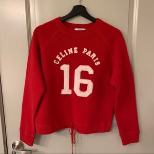 Celine red sweater